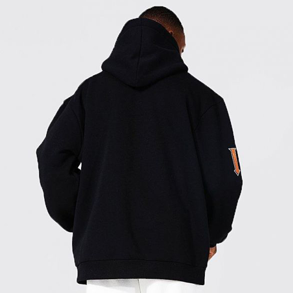 Oversize Hooded Sweatshirt With Stitching Detail Long Sleeve