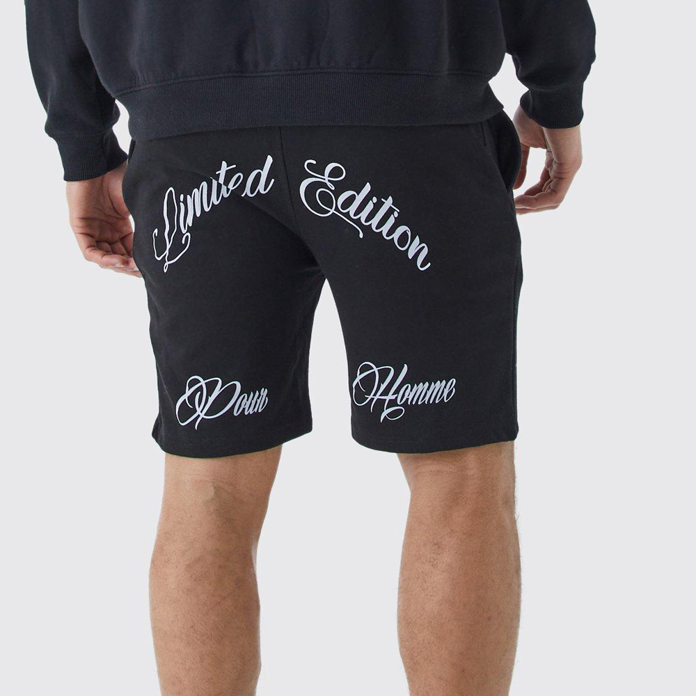 Plus Bm Applique Jersey Shorts