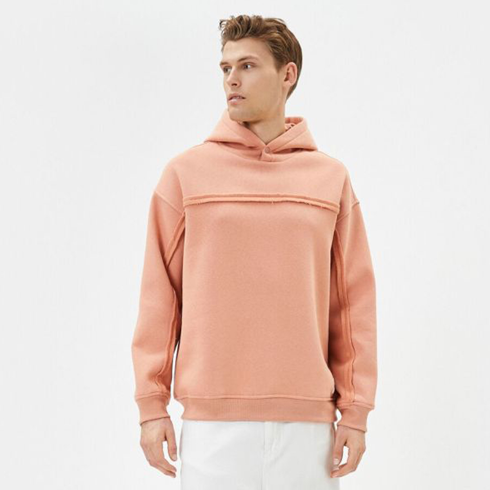 Oversize Sweatshirt Hooded With Printed Slogan On The Back