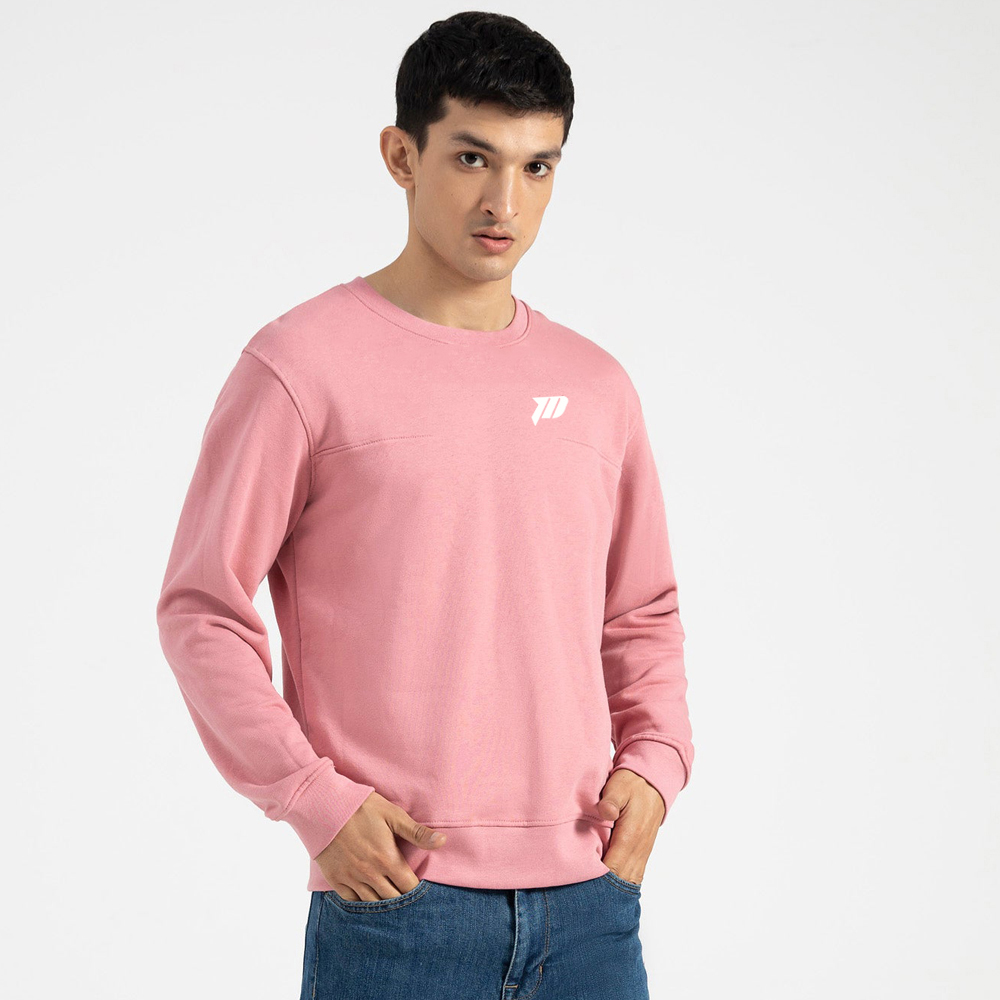 Slim Color Block Sweatshirt – Charcoal