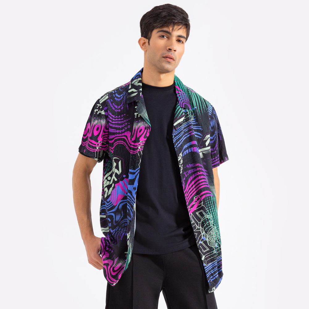Custom Print Mens Hawaiian Resort Shirts