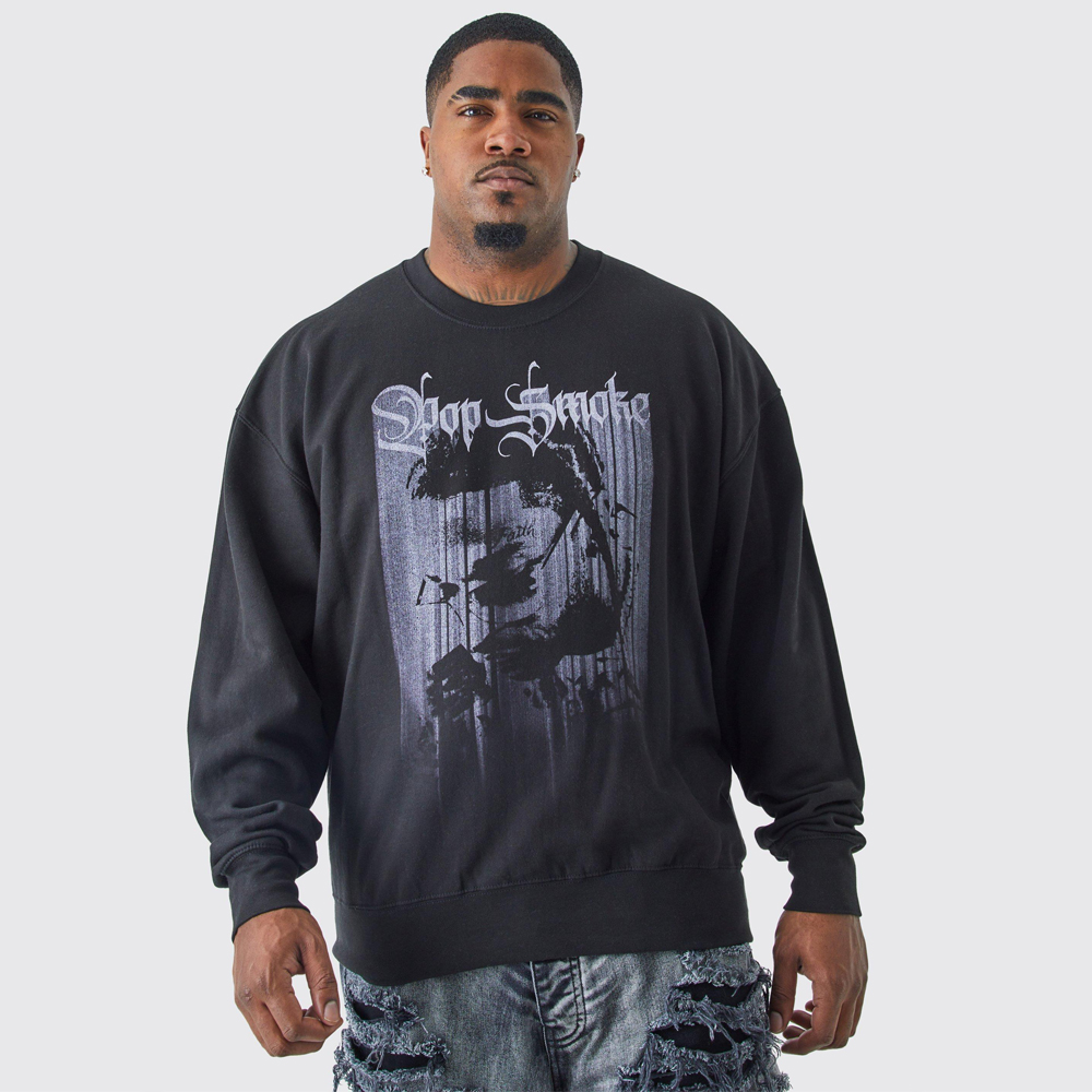 Oversized Revere Sweatshirt Polo – Charcoal