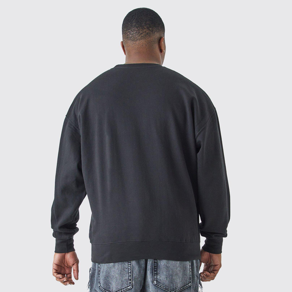 Oversized Revere Sweatshirt Polo – Charcoal